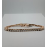 8.50ct 14kt Rose Gold Rose Gold Diamond Tennis Bracelet 8"